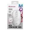 Defender Feam MM-296 52297 ratón inalámbrico, clic silencioso, óptico, 1600 DPI, USB, blanco