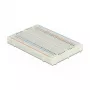 Protoboard DELOCK 18315 — plástico blanco, 54 × 84 × 9 mm