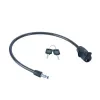 Cable para bicicleta con llave 10 mm - YCK0/10/60/2 negro
