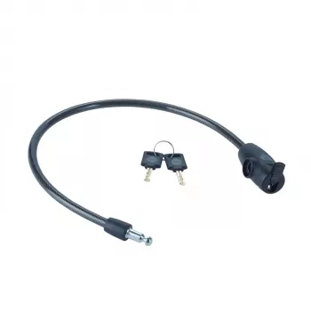 Cable para bicicleta con llave 10 mm - YCK0/10/60/2 negro