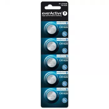 Pila de litio mini everActive CR1620 5 uds.