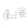 Soporte para TV LCD/LED de 10-27 inch 15KG AR-82 ajuste vertical/horizontal 28cm