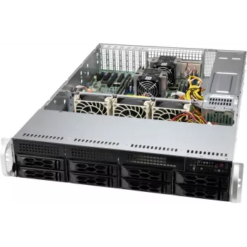 Supermicro CSE-LA25TQC-R609LP carcasa de rack negra 600 W