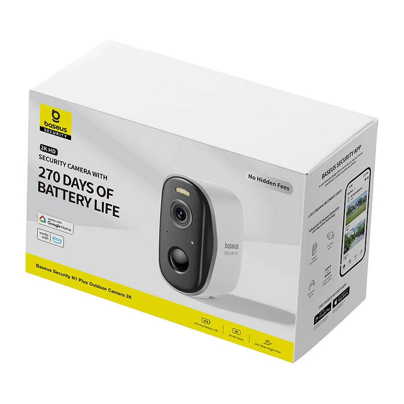 Cámara de vigilancia Baseus N1 Plus cámara exterior blanco