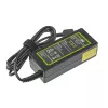Adaptador de corriente Green Cell AD38AP 65W para portátiles Lenovo, 20V 3,25A, cable de 1,2 m, negro