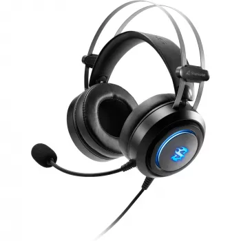 Auriculares Sharkoon Skiller SGH30 con cable para gaming con diadema, negro