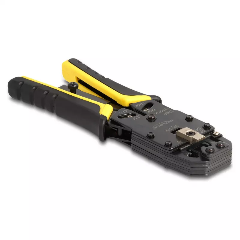 DeLOCK crimpadora universal con pelacables para conectores modulares 10P 8P 6P 4P