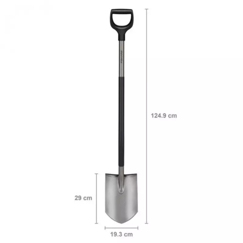 Fiskars pala ergonómica, gris (1067511)