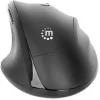 Manhattan Ratón inalámbrico ergonómico, para diestros, 800/1200/1600 dpi ajustables, 2,4 GHz (hasta 10 m), seis botones con rueda de desplazamiento, receptor combo USB-A y USB-C, negro, pila AA (incluida), tres años de garantía
