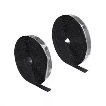 DeLOCK Cinta de velcro autoadhesiva L 15 m x An 25 mm negro