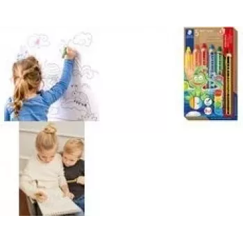 Lápices de colores Staedtler Noris junior 140 — set de 6 colores surtidos