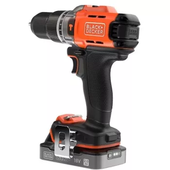 Atornillador-taladro percutor a batería Black & Decker BCD383D1XC 18V kit con batería 2Ah