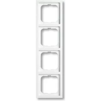 Busch-Jaeger future linear 1724-184K marco embellecedor de 4 elementos, blanco estudio
