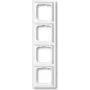 Busch-Jaeger future linear 1724-184K marco embellecedor de 4 elementos, blanco estudio