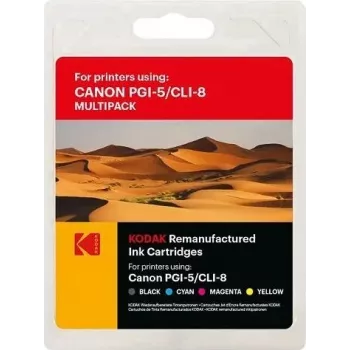 185C000826 KODAK CAN. IP4200 (5) CMYKPBK PGI5/CLI8 360/4x420 páginas 26/4x13 ml (185C000826)