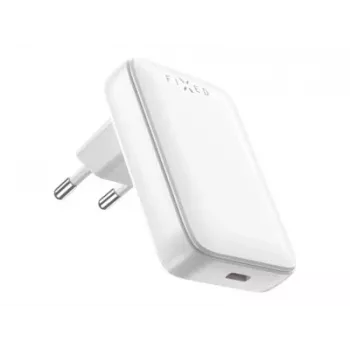 Cargador de viaje FIXED Slim USB-C, GaN, compatible con PD, 30W, blanco | Fixed