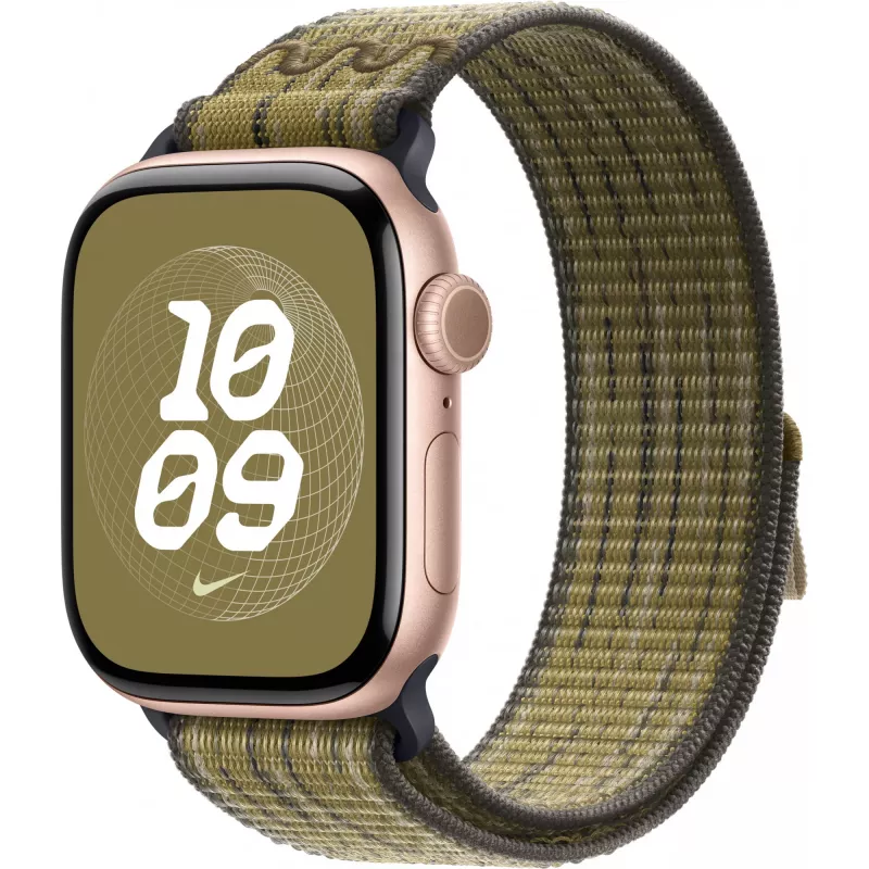Correa Apple 42mm verde/gris Nike Sport Loop Smartwatch