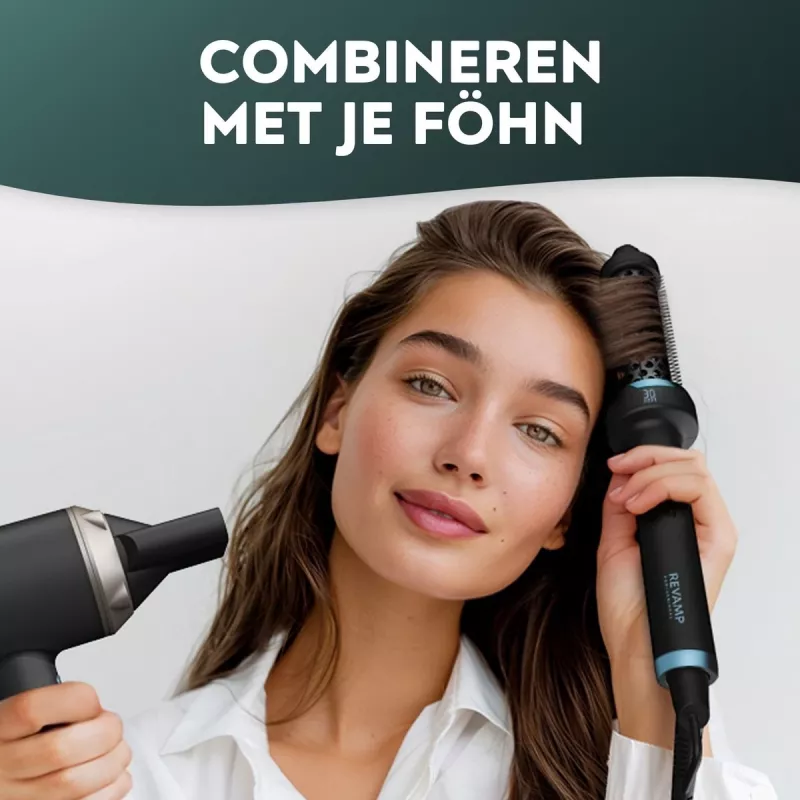 Cepillo térmico Revamp BR-1300A-EU Ceramic Ionic 30mm – cepillo de peinado con calor para el pelo