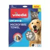 Toalla de microfibra VILEDA 172651 para gatos y perros, gris, 650×1000 mm, poliamida