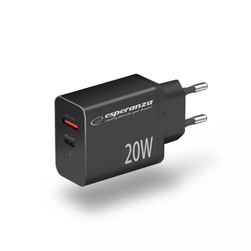 Esperanza EZC105K Fuente de alimentación 20W negra