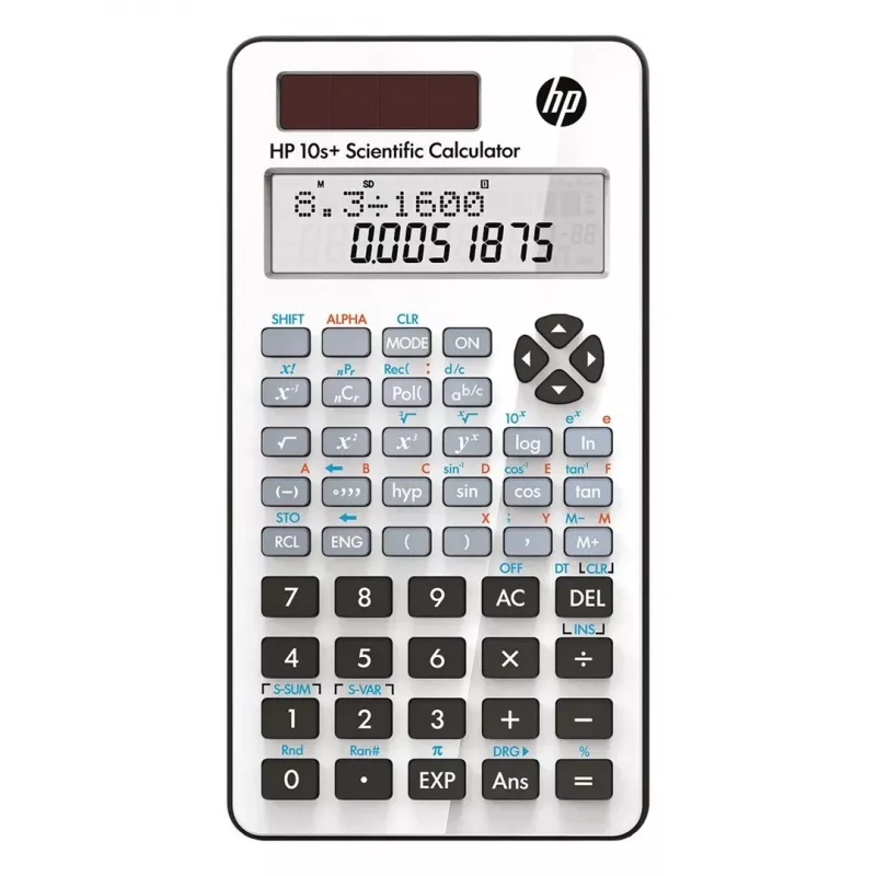 HP 10s+ calculadora científica, blanca
