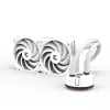 Refrigeración líquida para CPU Zalman Reserator5 Z24 ARGB blanca radiador de 240 mm 2 ventiladores de 120 mm