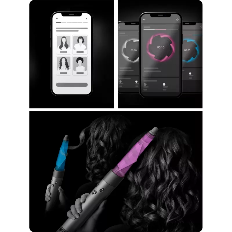 Dyson Airwrap i.d. Multistyler Negro cálido, Naranja, Verde azulado 1300 W 2,675 m