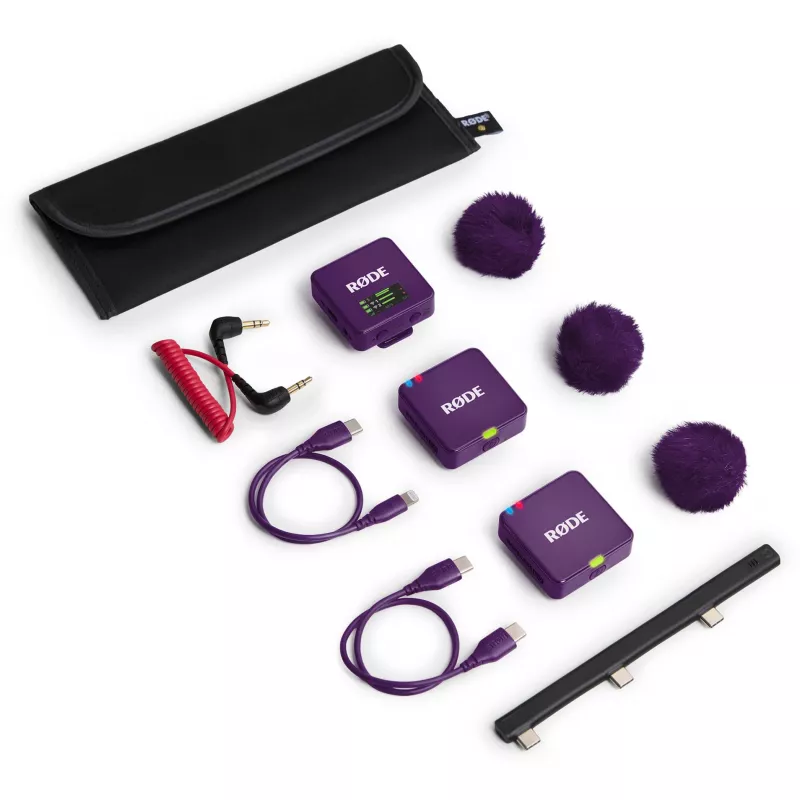 RØDE Wireless GO III Morado – sistema de micrófono inalámbrico (morado)