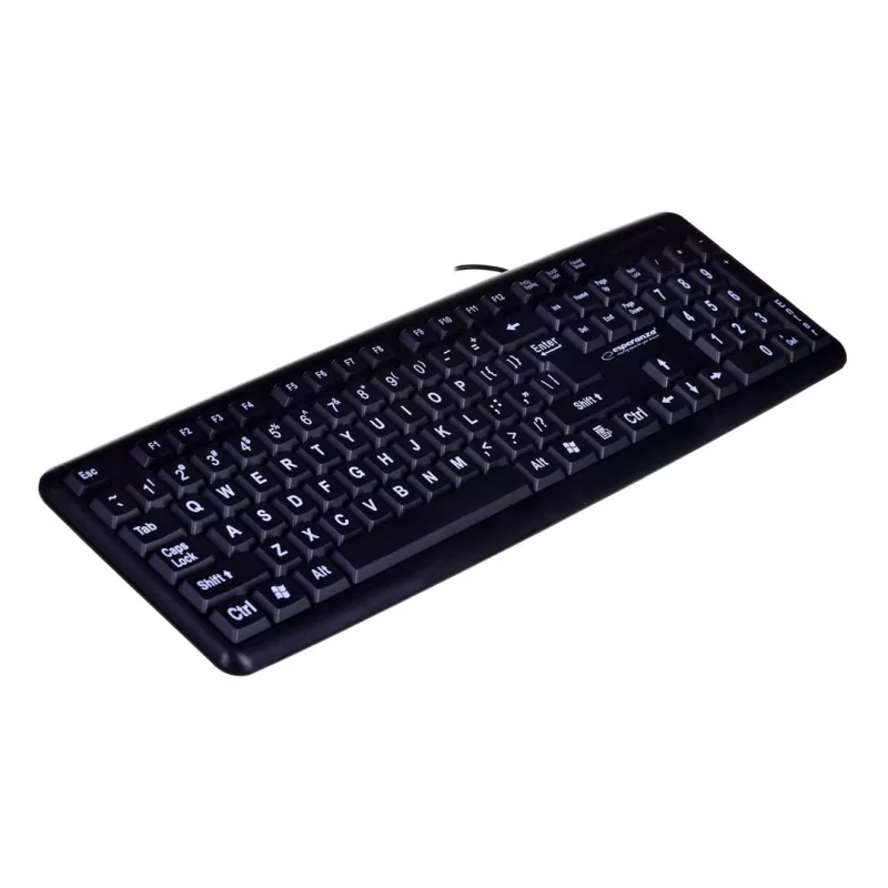 Esperanza EK129 teclado USB QWERTY UK inglés negro