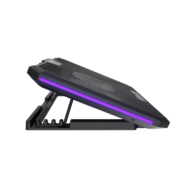 Base refrigeradora para portátil FURY GUNBAI G3 14,1–17,3 pulgadas con 2 ventiladores, iluminación RGB, 2× USB