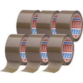 Cinta adhesiva tesa pack 64014-501-00 marrón (L x An) 66 m x 50 mm 6 uds. (64014-501-00)