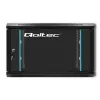 Qoltec 54465 armario rack de pared de 19 pulgadas 6U, 600 x 370 x 600 mm, puerta de vidrio templado, acero SPCC