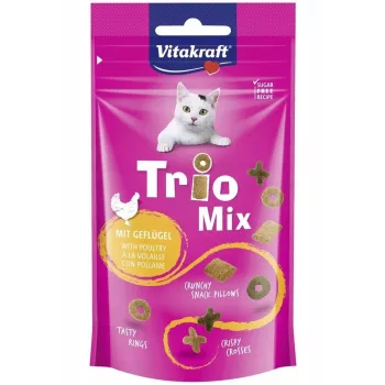 VITAKRAFT Trio Mix ave - snacks para gatos - 60 g