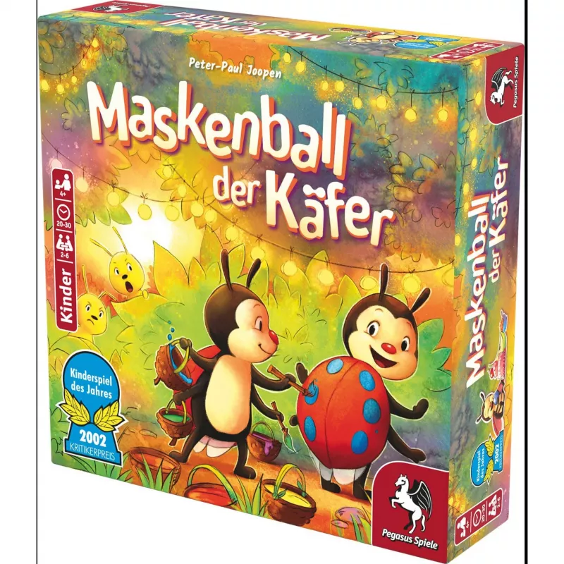 Maskenball der Beetle, juego de mesa infantil del año 2002