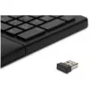 Kensington ProFit Ergo Teclado inalámbrico FR, tamaño completo (100%), con cable e inalámbrico, RF inalámbrico + USB, AZERTY, negro