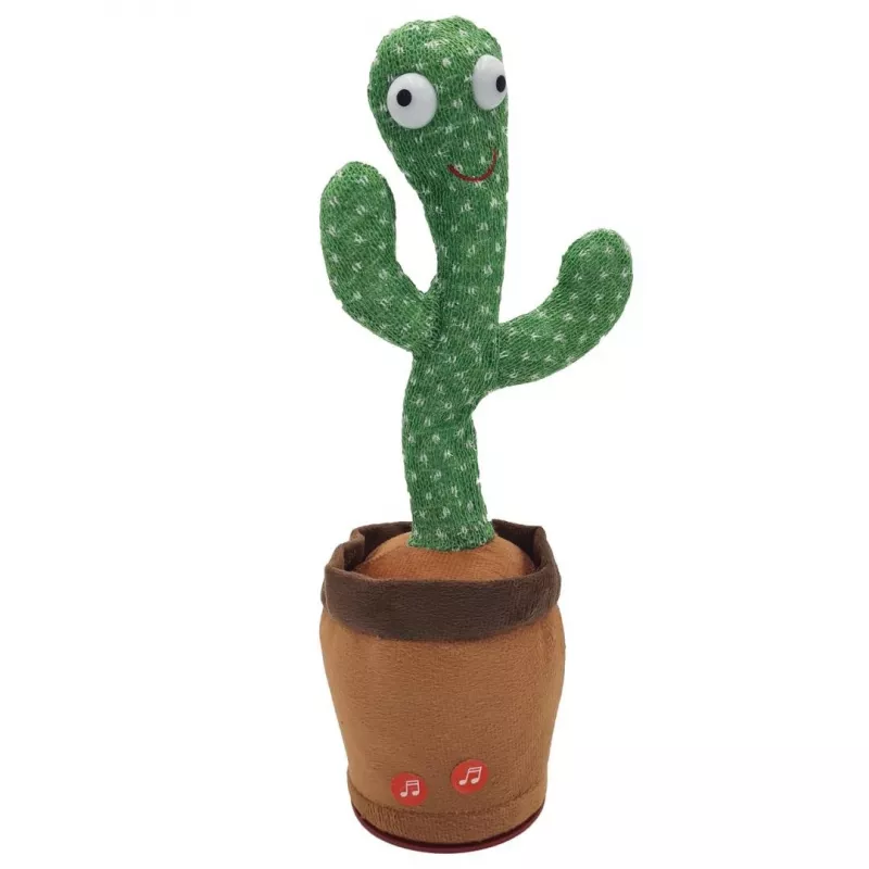 Juguete cactus bailarín Extralink Toys, juguete cantarín para niños LED USB
