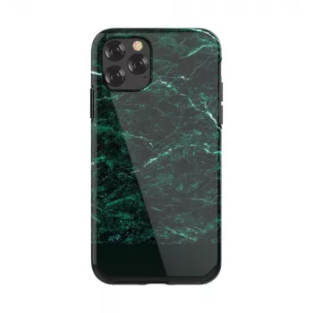 Funda protectora Devia Marble Serie para iPhone 11 Pro Max — verde, diseño slim, carcasa rígida