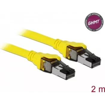 Cable de red DeLOCK 86582 Cat8.1 2 m amarillo