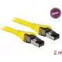 Cable de red DeLOCK 86582 Cat8.1 2 m amarillo