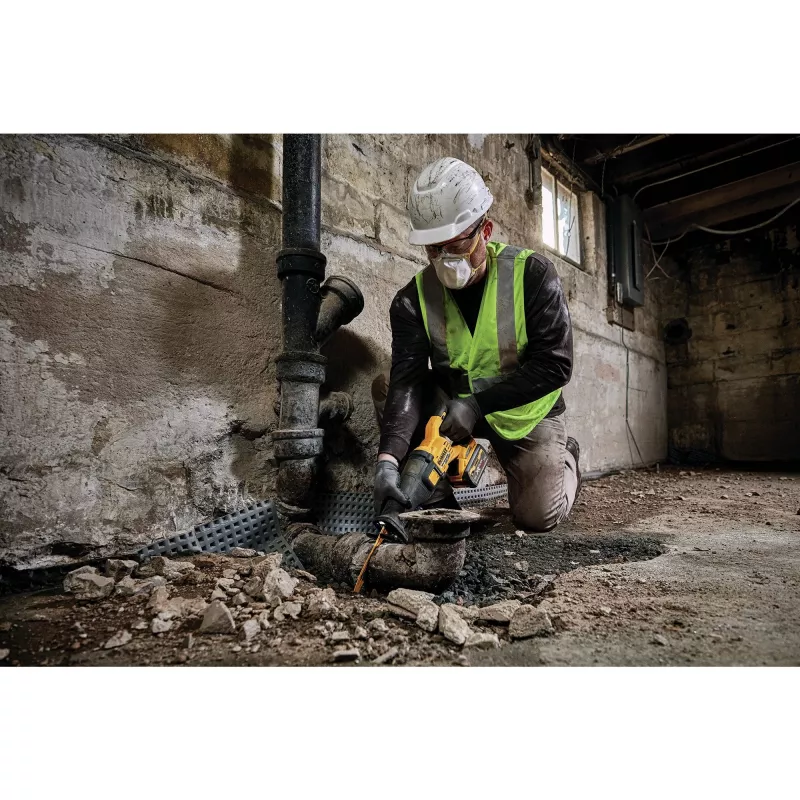 DEWALT DCS389NT Sable recíproco FlexVolt 54V TSTAK Negro, Amarillo