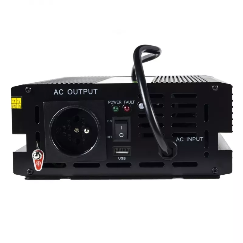 Convertidor de tensión Green Cell INV07, DC 12 V a AC 230 V, 300 W, 50 Hz, conector Type-C, negro