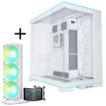 Refrigeración líquida completa Lian Li O11D EVO RGB + TRYX PANORAMA SE ARGB - blanca, 360 mm