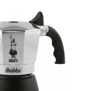 Bialetti Brikka cafetera moka 0,1 L negra, acero inoxidable