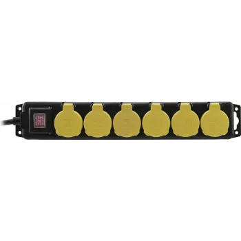Regleta de enchufes EUROLITE 30240154 — 6 tomas IP44, cable de 1,5 m