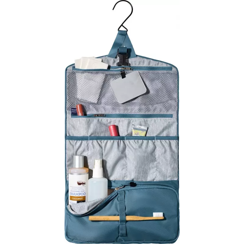 Neceser DEUTER Wash Bag II — neceser de viaje compacto, color Atlantic