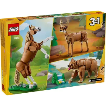 Juguete de construcción LEGO Creator 3 en 1 Caballo majestuoso 31166 – 685 piezas, a partir de 9 años, tamaño del modelo 80×240×230 mm