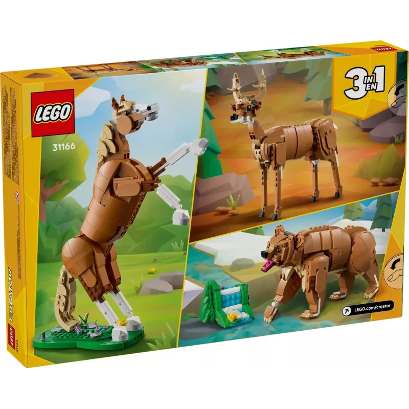 Juguete de construcción LEGO Creator 3 en 1 Caballo majestuoso 31166 – 685 piezas, a partir de 9 años, tamaño del modelo 80×240×230 mm
