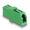 Acoplador de fibra óptica LC simplex hembra a LC simplex hembra APC verde DeLOCK 87984