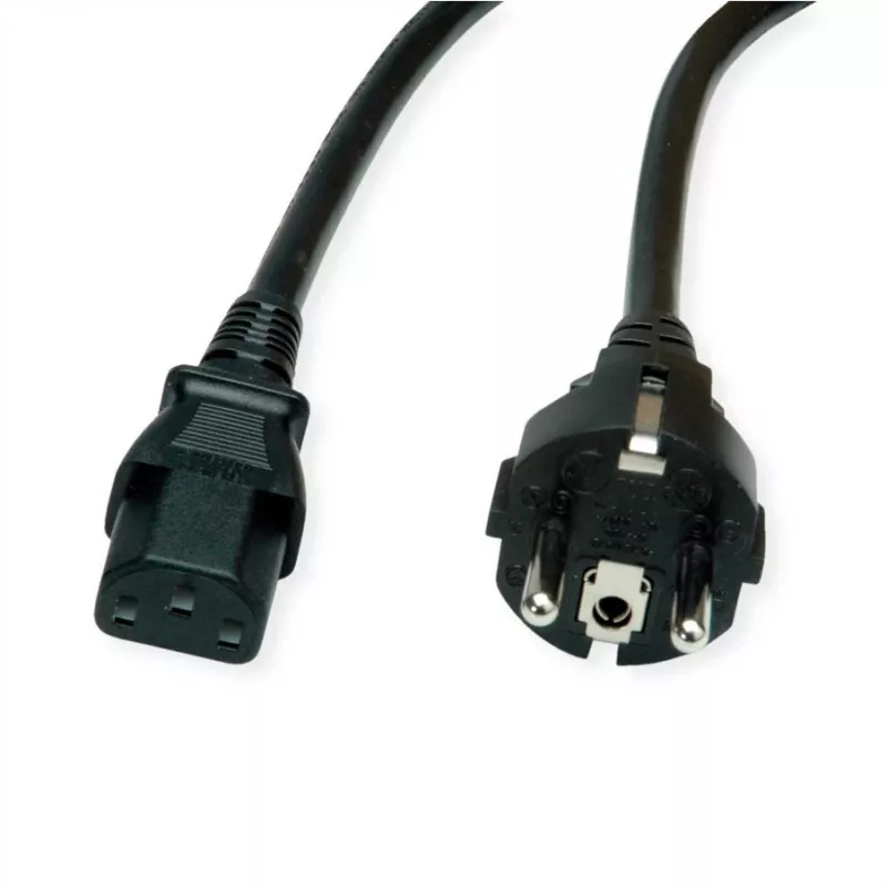 ROLINE Cable de alimentación CEE7/7 recto + IEC-C13 recto 1.8m - Alimentación/fuente de alimentación - 1.8 m 19.08 - Alimentación/fuente de alimentación - 1,8 m