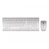 CHERRY DW 8000 Teclado Ratón incluido Oficina RF Wireless Francés Plata, Blanco